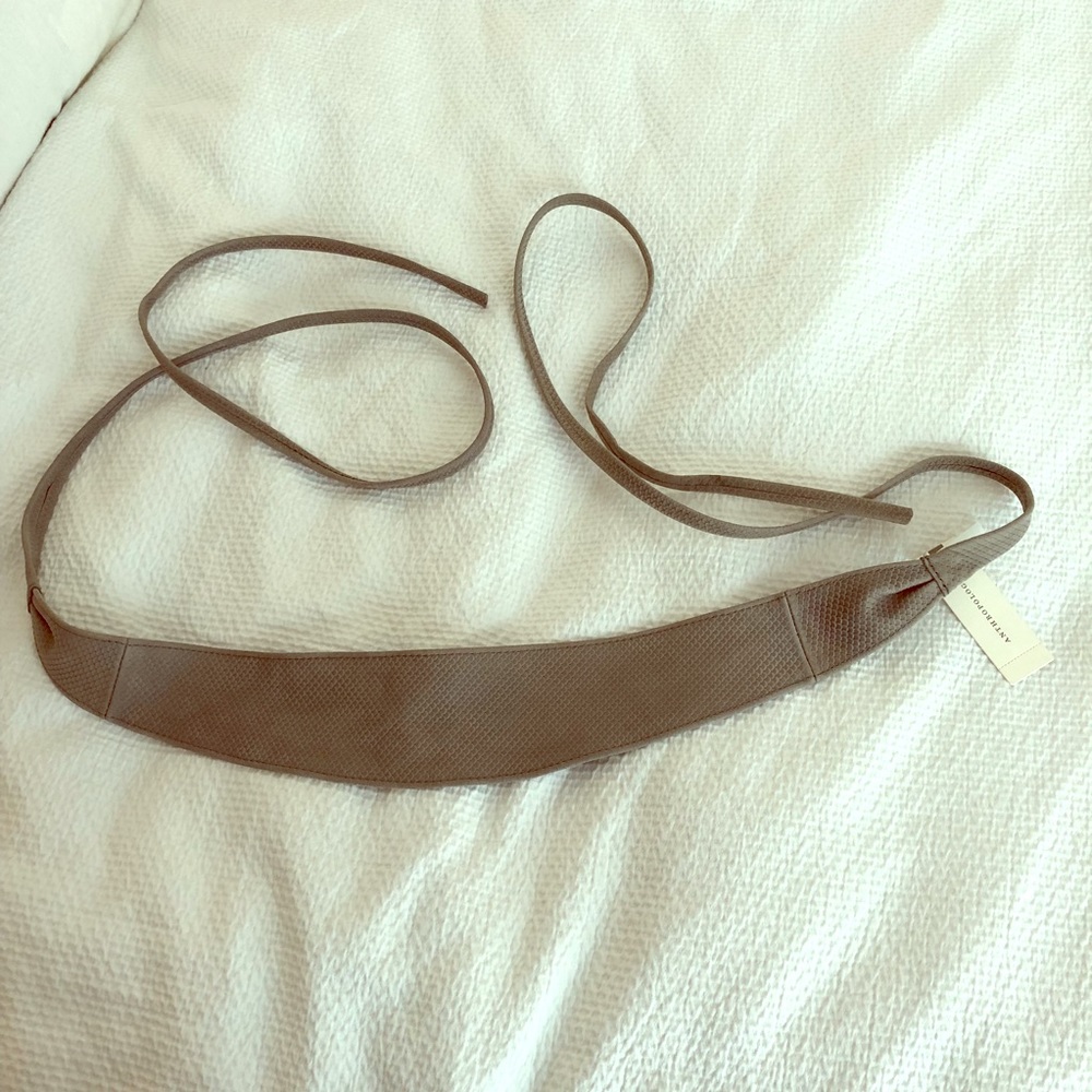 NWT Anthropologie Leather Obi Belt